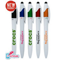"Elegant" 4-in-1 Stylus Twist Pen with 3 Color inks Black, Blue, and Red